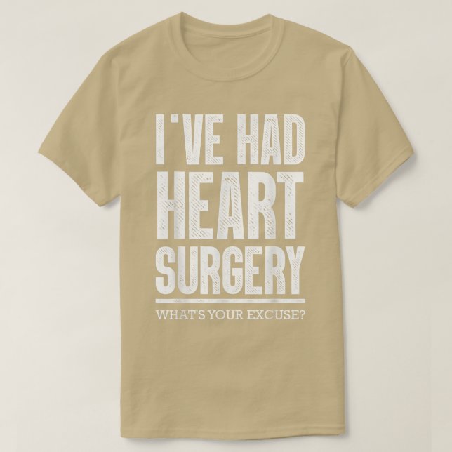 Camiseta Homens legal de Cirurgia de Coração Aberta Mulhere (Frente do Design)