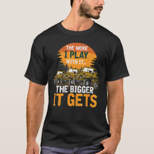 Camiseta Homens Legal Quanto Mais Eu Brinco Com Ele Maior E