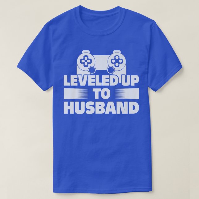 Camiseta Homens Levando Para O Marido Gamer Dizendo Casamen (Frente do Design)