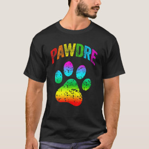 Camiseta Homens LGBT Arco-íris Cachorro Pai Gato Pai Pet Pa