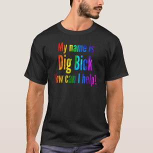 Camiseta Homens LGBTQ+ e Piada de Humor Adulto não Binário 