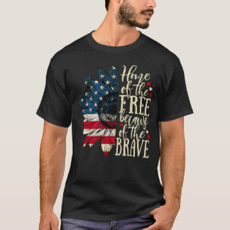 Camiseta Homens libertos de bandeira americana