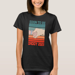 Camiseta Homens Logo Pai 2023 Futuro Papai Para Ser Papai