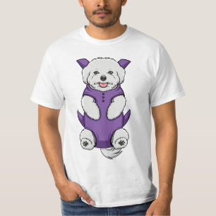 Camiseta Homens malteses do t-shirt do portador de bebê do
