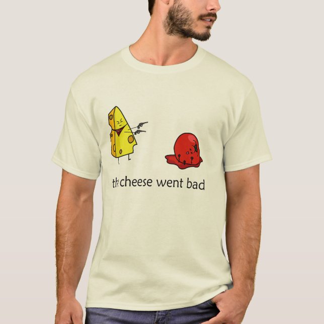 Camiseta Homens maus do queijo (Frente)