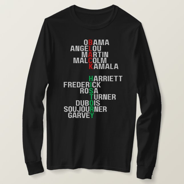 Camiseta Homens Melanin Homens da História Negra Bruh Sista (Frente do Design)