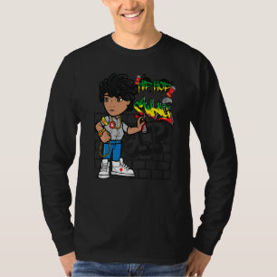 Camiseta Homens Melanina, Artistas Da Pintura De Pulso Negr