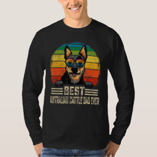 Camiseta Homens Melhor Pai Australiano De Bovinos Alguma Ve