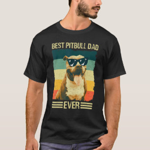 Camiseta Homens Melhor Pai Pitbull Pai Cão Francês