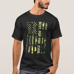 Camiseta Homens Melhor Pop de Pop Nunca Camuflagem American