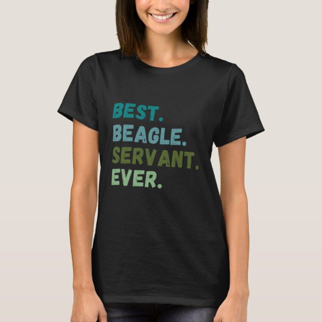 Camiseta Homens Melhor Servidora De Cachorro Alguma Vez BEA (Frente)