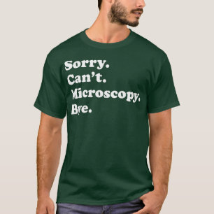 Camiseta Homens Meninos ou Meninas Microscopia Engraçada