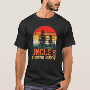 Camiseta Homens Meninos Tio Amigo da Pesca do Tio Roupas de