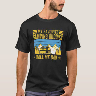 Camiseta Homens Meus Amigos De Campanha Favoritos Me Chamam
