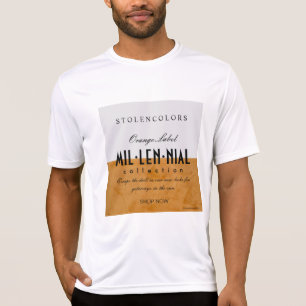 Camiseta Homens milenares do desempenho da coleção