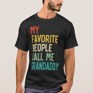 Camiseta Homens Minhas Pessoas Favoritas Me Chamam de Vovô
