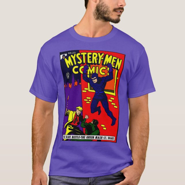 Camiseta Homens Misteriosos Clássicos de 1940 Histórias em  (Frente)