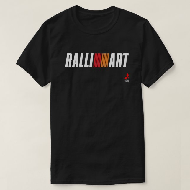 Camiseta Homens Mitsubishi Ralliart Clássico T-Shirt (Frente do Design)