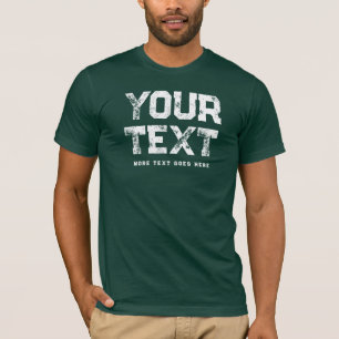 Camiseta Homens Moderno Elegante Olhar Usado Tendência Verd