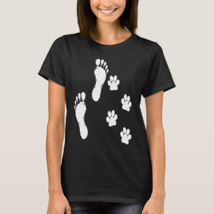 Camiseta Homens Mulheres 4 patas 2 pés Uma equipe engraçada