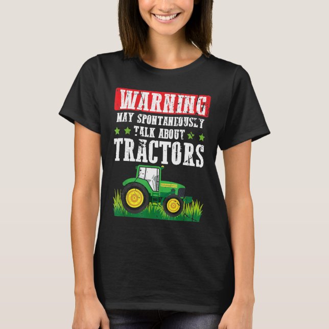 Camiseta Homens Mulheres Agricultores Alertam Espontaneamen (Frente)
