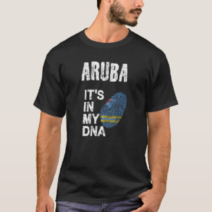 Camiseta Homens Mulheres Aruba Orgulho Nacional Dna Fingerp