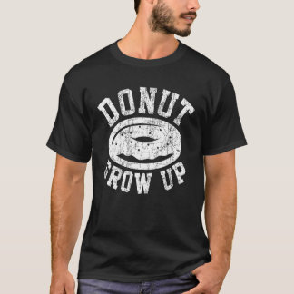 Camiseta Homens Mulheres Crianças Donut Cresça Trocadilho