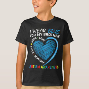 Camiseta Homens Mulheres Crianças Eu Visto Azul Para Meu Ir