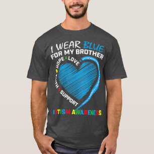 Camiseta Homens Mulheres Crianças Eu Visto Azul Para Meu Ir
