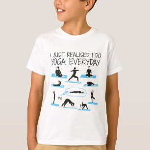 Camiseta Homens Mulheres Engraçados Yoga, Exercício de Yoga
