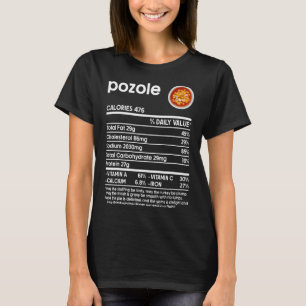 Camiseta Homens Mulheres Fato de Nutrição de Pozole, Comida