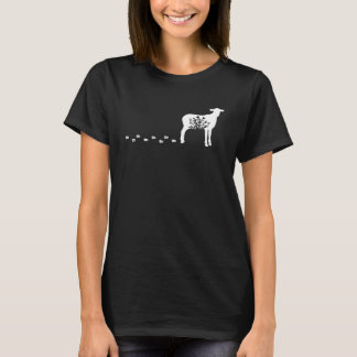 Camiseta Homens Mulheres Floral Ovelha Primavera Natureza
