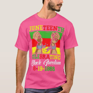 Camiseta Homens Mulheres Junta Celebrando a Liberdade Negra