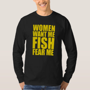 Camiseta Homens Mulheres Me Querem Peixe Me Temem 1