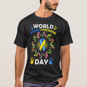 Camiseta Homens Mulheres Meias Mundo Abaixo Dia 1