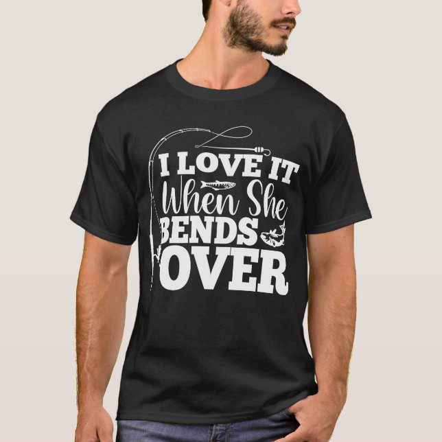 Camiseta Homens Mulheres Pescadores Pescaria (Frente)
