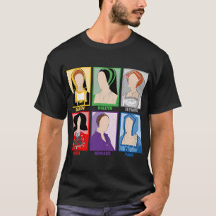 Camiseta Homens Mulheres Seis O Musical Escola Antiga Rainh