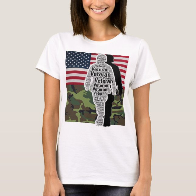 Camiseta Homens Mulheres Vítima da Camuflagem de Bandeira d (Frente)