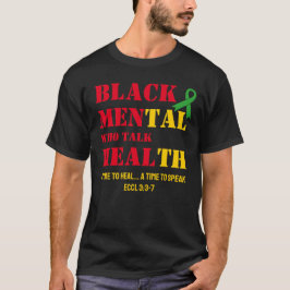 Camiseta HOMENS Negros DA Saúde Mental QUE FALAM DE SAÚDE