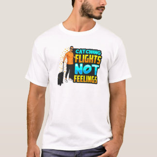 Camiseta Homens Negros Pegam Voos Sem Sentir Férias