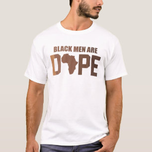 Camiseta Homens Negros São Dope Melanin Rei Pai Padre Love