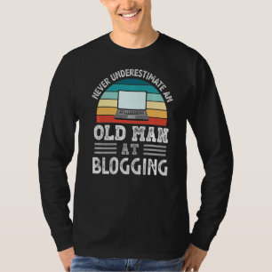 Camiseta Homens Nunca Subestimam Um Velho Em Blogar Fa