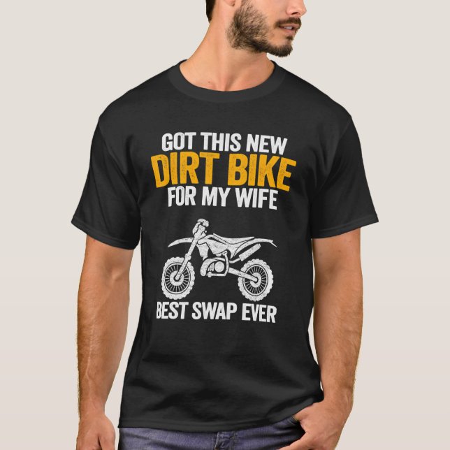 Camiseta Homens Obtiveram Esta Nova Moto Off-Road Para Minh (Frente)