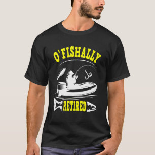 Camiseta Homens Oficialmente Aposentados Pensão Aposentador