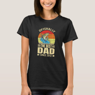 Camiseta Homens Oficialmente O Melhor Pai Desde 2012 Fisher
