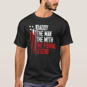 Camiseta Homens Orgulhoso Papai Pai A Lenda Da Pesca 4 De J