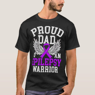 Camiseta Homens Orgulhosos Pais De Um Guerreiro Epilepsia A