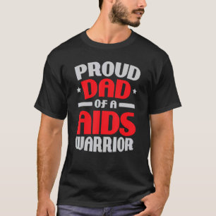 Camiseta Homens Orgulhosos Pais De Uma Consciência Da AIDS