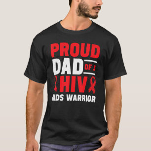Camiseta Homens Orgulhosos Pais De Uma Consciência Da AIDS