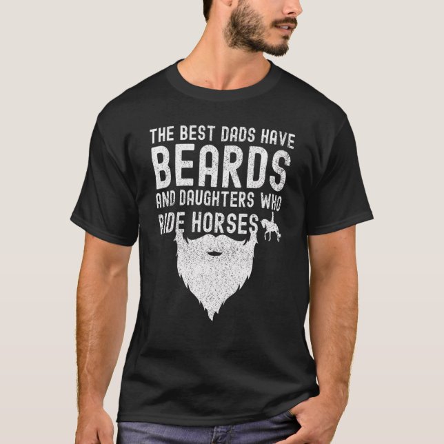 Camiseta Homens Os Melhores Pais Têm Barras E Filhas Que Ri (Frente)
